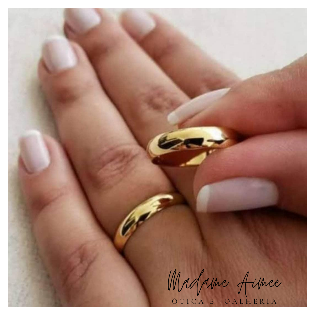 Par de alianças “Conexão Perfeita”