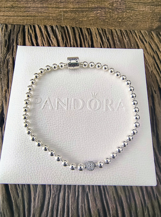 Pulseira inspiração Pandora em prata 925