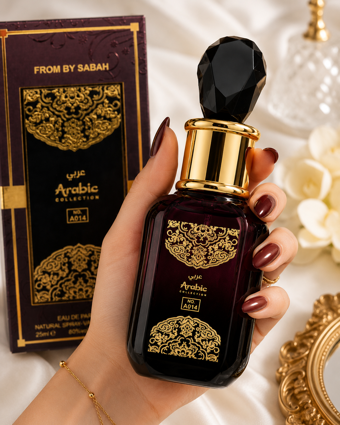 Perfume Arabic Collection A014 From By Sabah Feminino 25ml – Inspirado em Sabah Al Ward