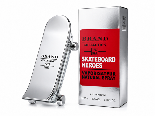 Brand Collection Nº347 Skateboard Heroes 25ml – Perfume Masculino Inspirado em Carolina Herrera 212 Heroes