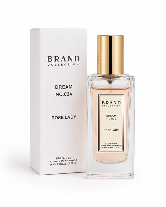 Perfume Feminino Brand Collection Dream Nº 034 Rose Lady Eau de Parfum 30ml – Inspirado no 212 VIP Rosé