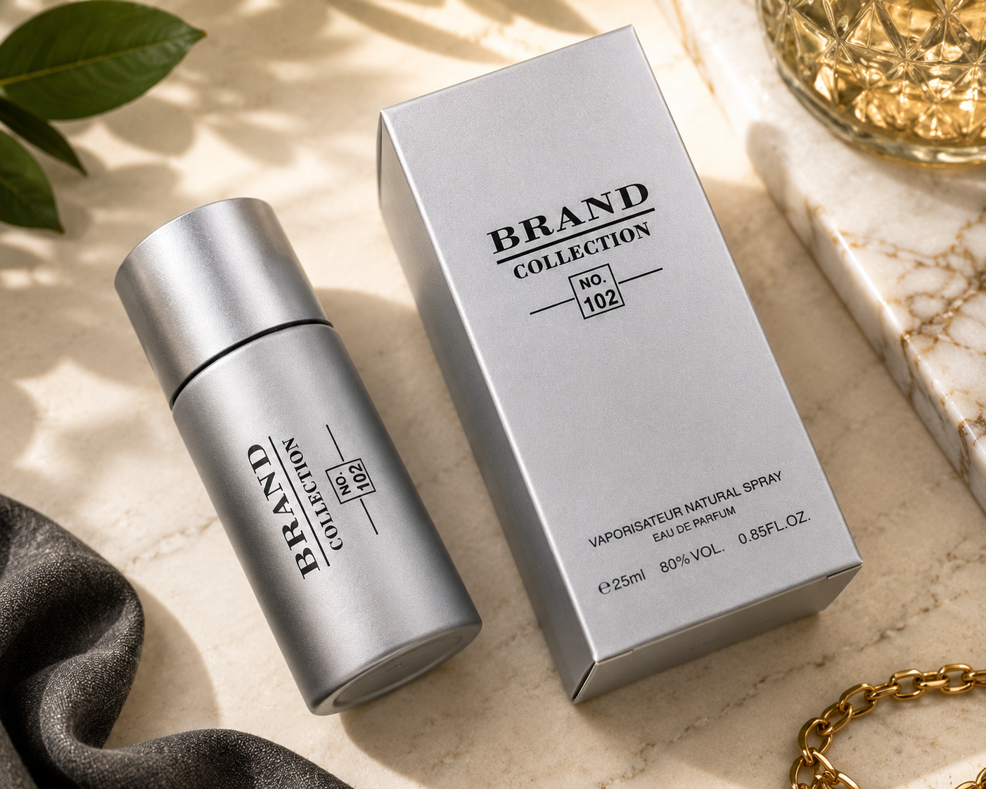 Perfume Brand Collection Nº 102 Masculino 25ml – Fragrância Elegante e Sofisticada