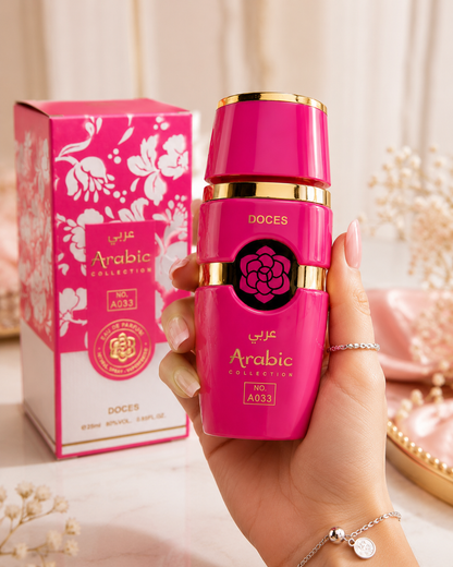 Perfume Arabic Collection A033 Doces Feminino 25ml – Inspirado em Yara Candy